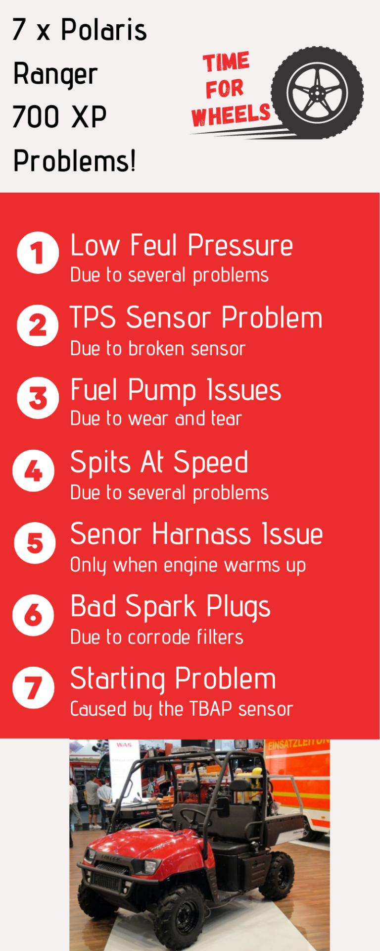 7 × Polaris Ranger 700 XP Problems and how to Fix it! TimeForWheels