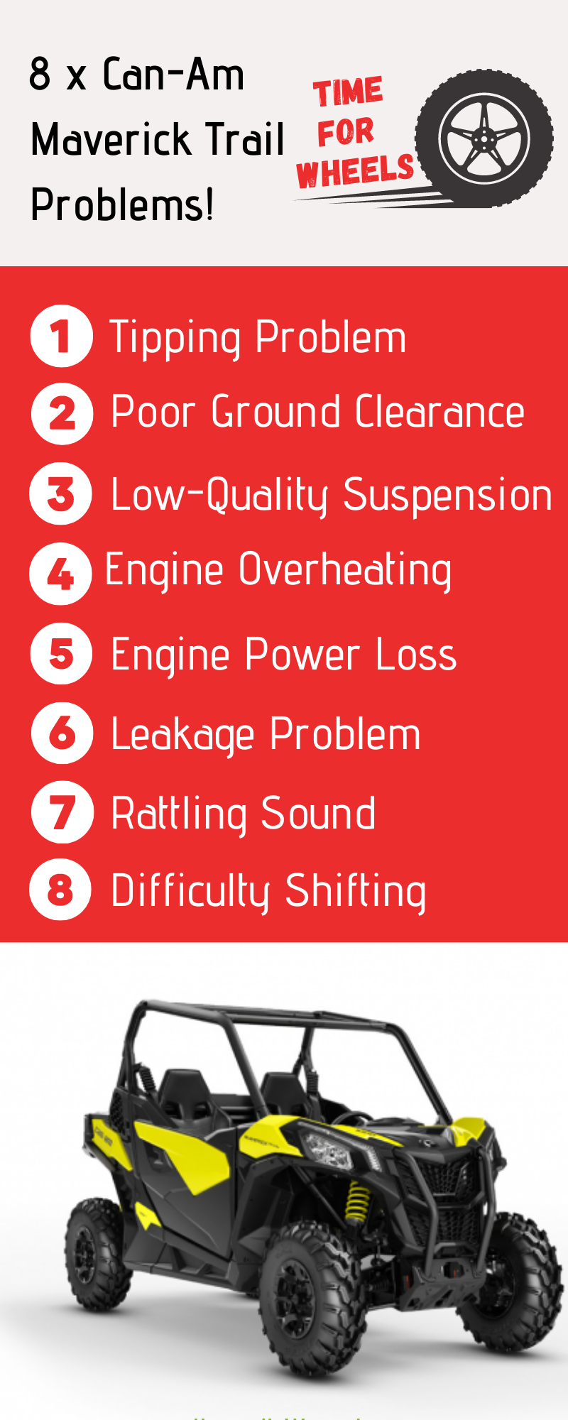 8 × CanAm Maverick Trail Problems And How to Fix It!